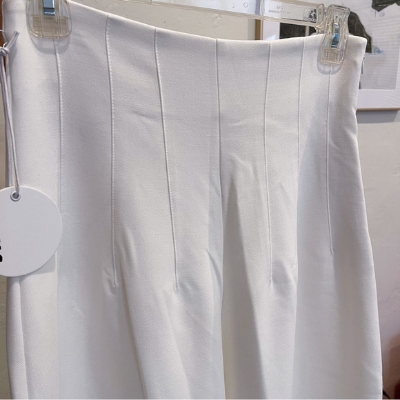 STAUD Caleb Pant in Ivory wide leg pant trousers- size 4 - Picture 12 of 17